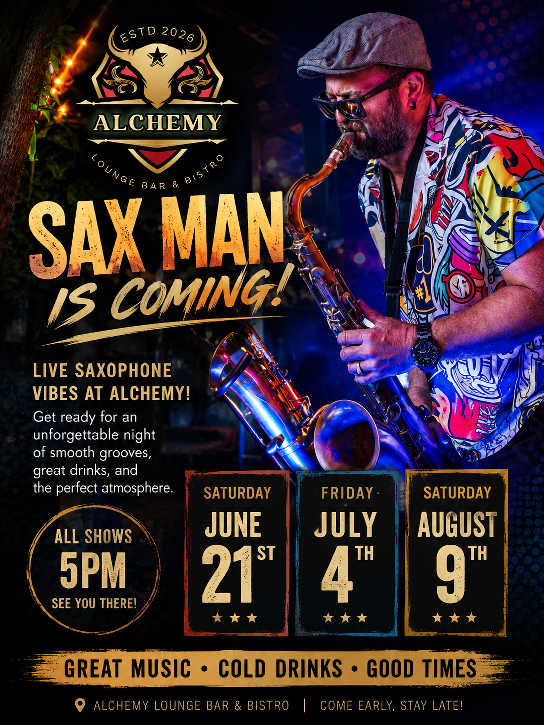 Sax Man Live Performance